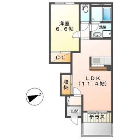 高茶屋駅 徒歩47分 1階の物件間取画像